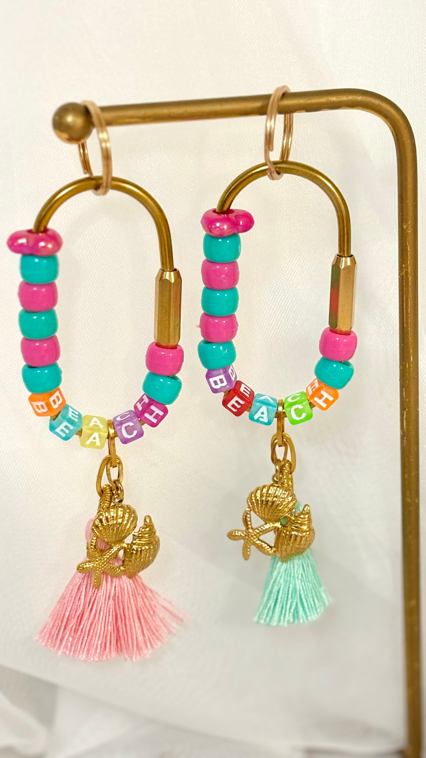BEACH Keychain & Bag Charm