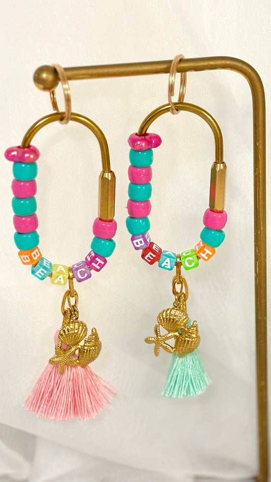 BEACH Keychain & Bag Charm