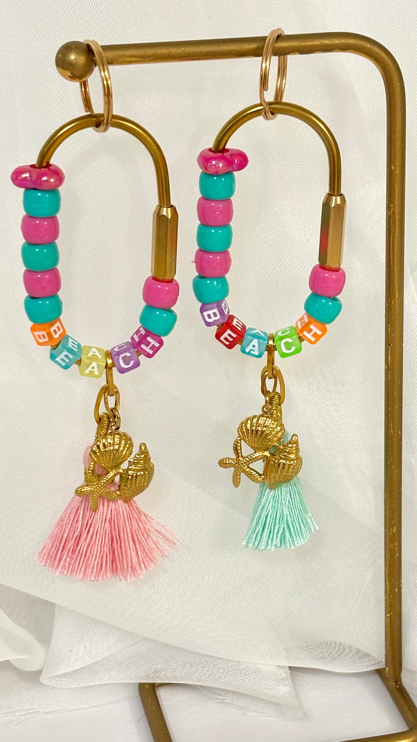 BEACH Keychain & Bag Charm